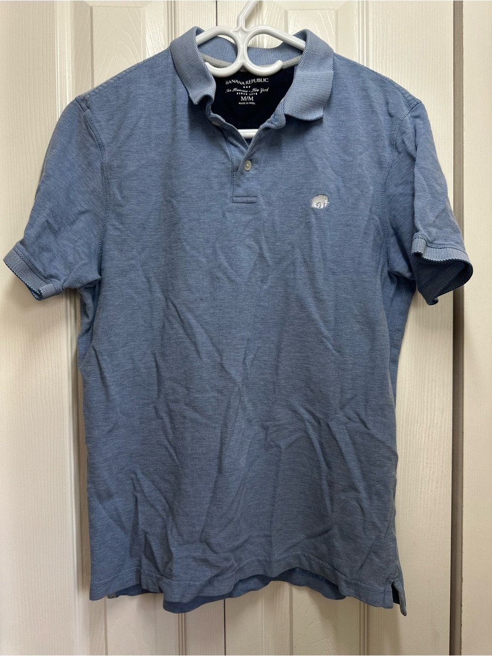 Banana Republic Men’s Washed Light Blue Polo #42
